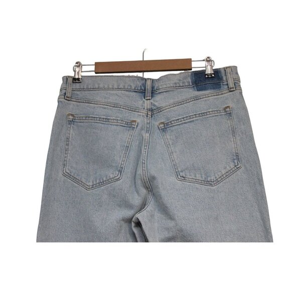 NWT Abercrombie Fitch Jeans Size 32 14R 90s Relaxed Light Wash Denim High Rise - Picture 11 of 13